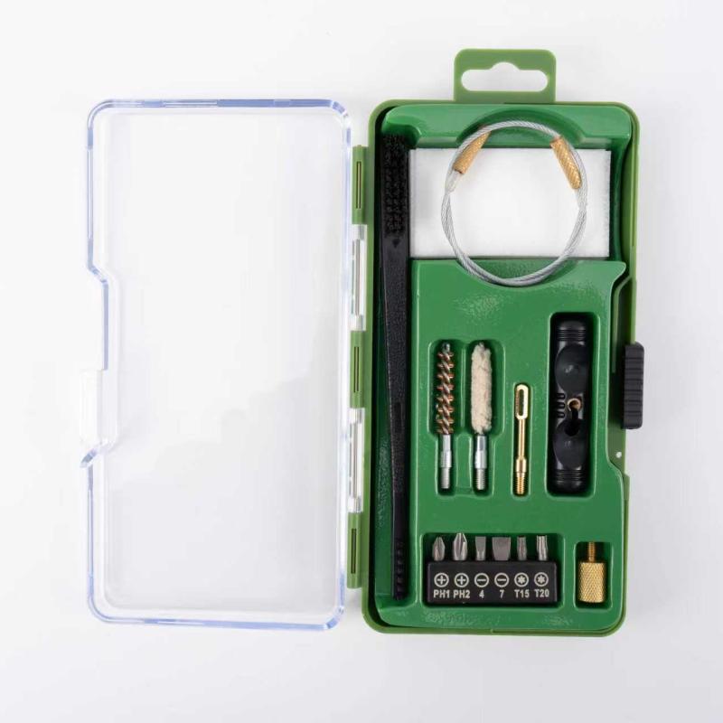 Profesjonelt .22 kaliber rengjøringssett for håndvåpen